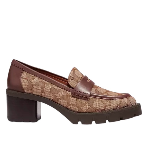 NWT Coach Colleen Loafer In Signature Jacquard 9.5B - Picture 2 of 6